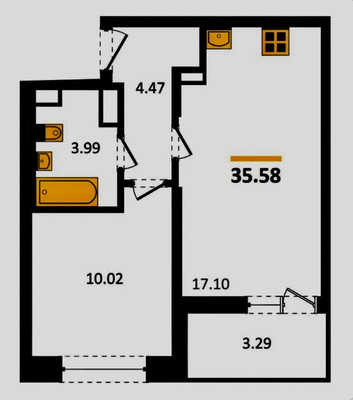 Продам однокомнатную (1-комн.) квартиру (долевое), Большой Смоленский пр-кт, 5к4, Санкт-Петербург г