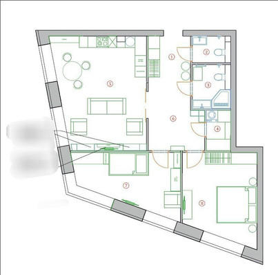 Продам трехкомнатную (3-комн.) квартиру, Народного Ополчения ул, 15к3, Москва г