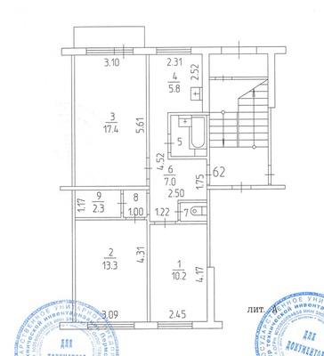 Продам трехкомнатную (3-комн.) квартиру, Якуба Коласа проезд, 3, Пермь г