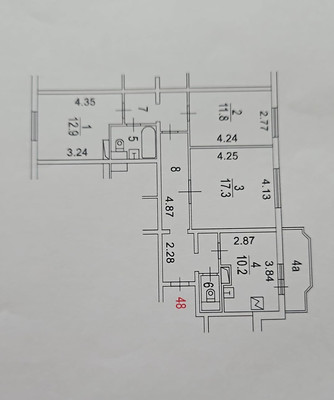 Продам трехкомнатную (3-комн.) квартиру, Шверника ул, 3, Москва г