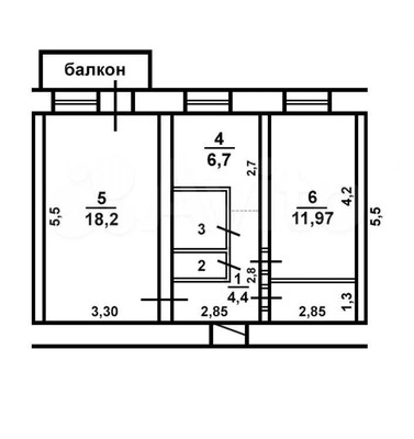 Продам двухкомнатную (2-комн.) квартиру, Ульянова Дмитрия ул, 12, Ялта г