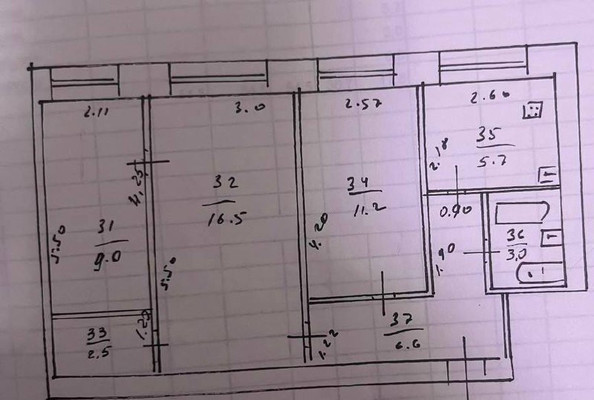 Продам трехкомнатную (3-комн.) квартиру, Шаляпина ул, 25, Казань г