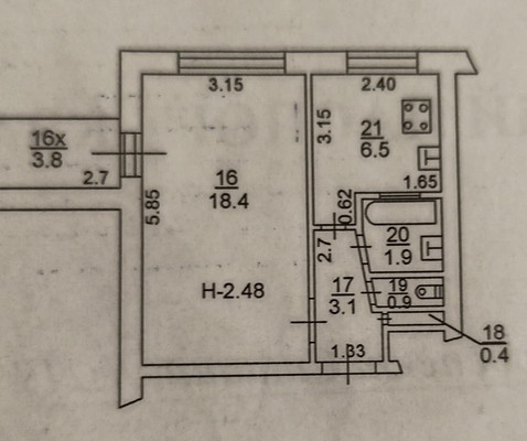 Продам однокомнатную (1-комн.) квартиру, Стачки пр-кт, 219, Ростов-на-Дону г