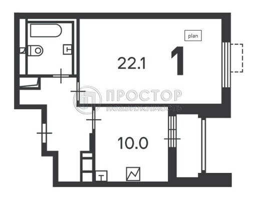 Продам однокомнатную (1-комн.) квартиру, Никитинская ул, 5, Москва г