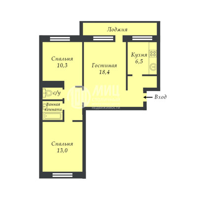Продам трехкомнатную (3-комн.) квартиру, Обручева ул, 4к1, Москва г