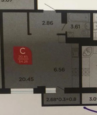 Продам однокомнатную (1-комн.) квартиру, Конгрессная ул, 19/1к1, Краснодар г