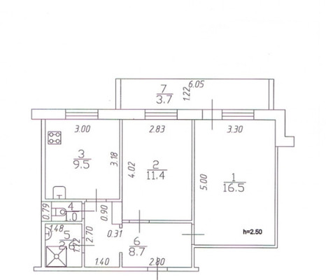 Продам двухкомнатную (2-комн.) квартиру, Кул Гали ул, 15/21, Казань г