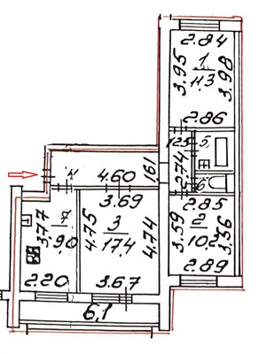 Продам трехкомнатную (3-комн.) квартиру, Ильюшина ул, 15Ак1, Санкт-Петербург г