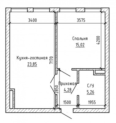 Продам однокомнатную (1-комн.) квартиру, ОДС ул, 1, Нальчик г