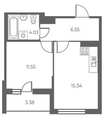 Продам двухкомнатную (2-комн.) квартиру, Суздальское ш, 9, Санкт-Петербург г