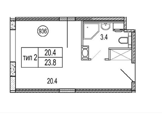 Продам однокомнатную (1-комн.) квартиру, Херсонский проезд, 6, Санкт-Петербург г