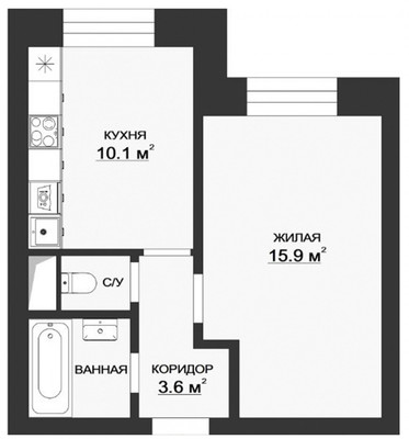 Продам однокомнатную (1-комн.) квартиру, Областная (Новый Оккервиль мкр) ул, 3, Кудрово г