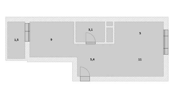 Продам однокомнатную (1-комн.) квартиру, 18, Одинцовский х