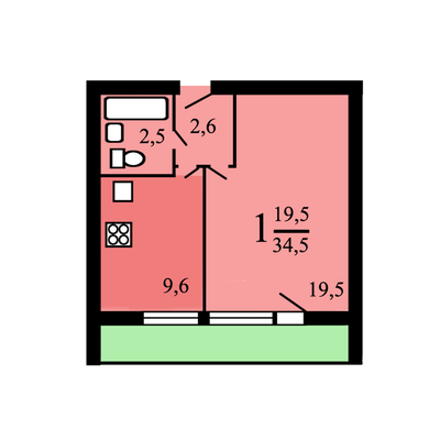 Продам однокомнатную (1-комн.) квартиру, Бутлерова ул, 40к1, Москва г