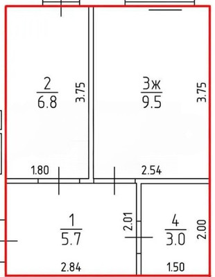 Продам однокомнатную (1-комн.) квартиру, Олимпийский пер, 9, Дорожный п