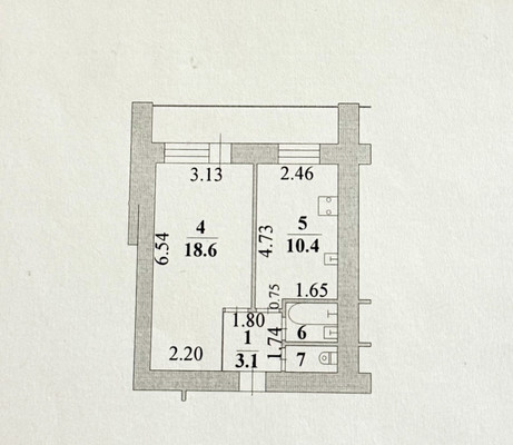 Продам однокомнатную (1-комн.) квартиру, Циолковского ул, 29, Липецк г