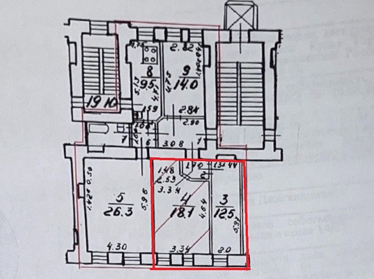 Продам комнату в 4-комн. квартире, 14-я В.О. линия, 5А, Санкт-Петербург г
