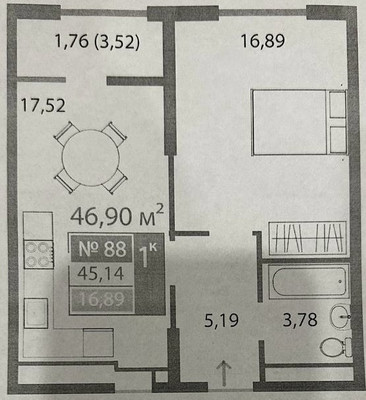 Продам двухкомнатную (2-комн.) квартиру, Александра Суворова пр-кт, 97, Симферополь г