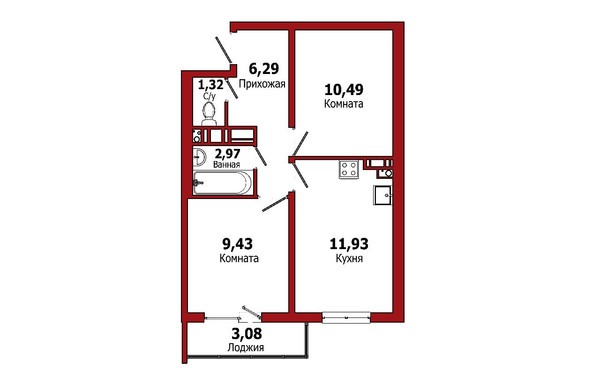 Продам двухкомнатную (2-комн.) квартиру, Графская ул, 6к4, Мурино п