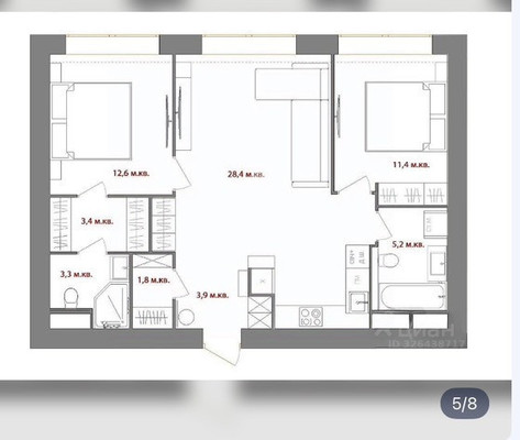 Продам трехкомнатную (3-комн.) квартиру, Василия Ланового ул, 6к2, Москва г
