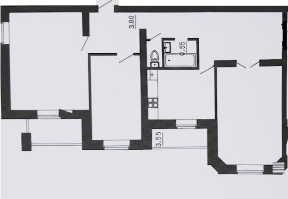 Продам трехкомнатную (3-комн.) квартиру, Володарского ул, 9а, Пенза г
