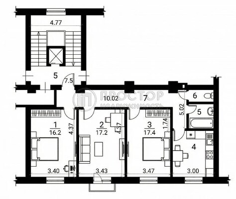 Продам трехкомнатную (3-комн.) квартиру, Трофимова ул, 31, Москва г