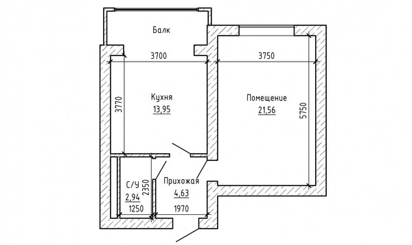 Продам однокомнатную (1-комн.) квартиру, Лермонтова ул, 1, Нальчик г