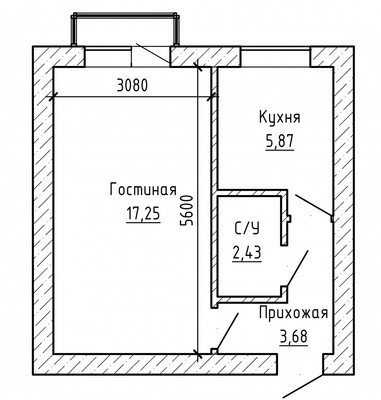 Продам однокомнатную (1-комн.) квартиру, 2-й Таманской Дивизии ул, 468, Вольный Аул кп
