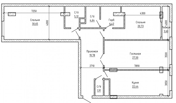 Продам трехкомнатную (3-комн.) квартиру, Тарчокова ул, 58в, Нальчик г