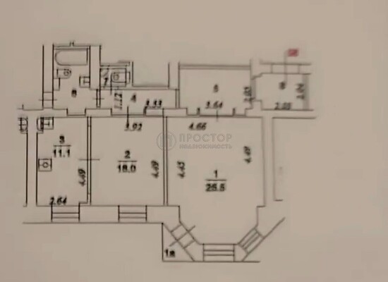 Продам двухкомнатную (2-комн.) квартиру, Мира пр-кт, 74с1, Москва г