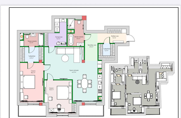 Продам трехкомнатную (3-комн.) квартиру, Биттирова ул, 123, Нальчик г