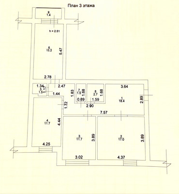 Продам трехкомнатную (3-комн.) квартиру, Ясная поляна ул, 7, Куюки д