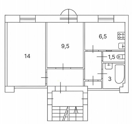 Продам двухкомнатную (2-комн.) квартиру, Удельный пр-кт, 21, Санкт-Петербург г