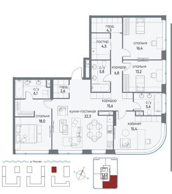 Продам многокомнатную квартиру, Нижние Мнёвники ул, 7, Москва г