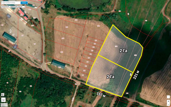Продам участок 400 соток, Фермерское хоз., Ростовское шоссе ул, Кореновск г, 0 км от города