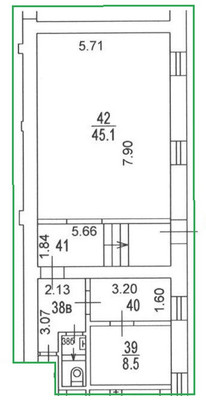 Продам коммерческое помещение 81,2 м2, Васильевская ул, 4, Москва г