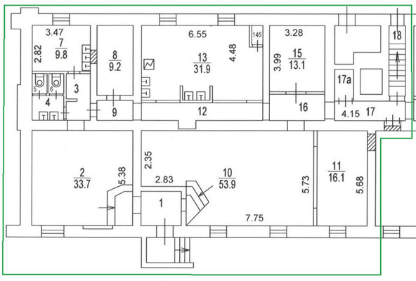 Продам ресторан 213,9 м2, Васильевская ул, 4, Москва г