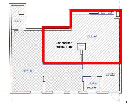Сдам коммерческое помещение 54 м2, Барышевская Роща ул, 2, Щербинка г
