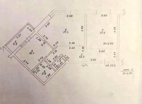 Продам двухкомнатную (2-комн.) квартиру, Крылова ул, 13к2, Анапа г