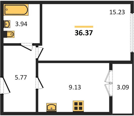 Продам однокомнатную (1-комн.) квартиру, Новгородская ул, 5к5, Калининград г