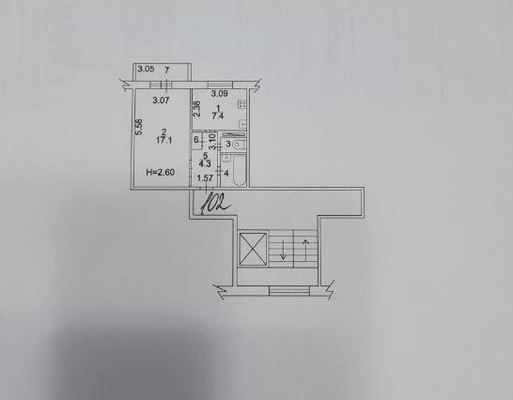 Продам однокомнатную (1-комн.) квартиру, Гагарина ул, 120, Чехов г