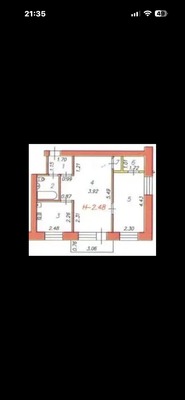 Продам двухкомнатную (2-комн.) квартиру, 12-я Санаторная ул, 1Б, Иваново г