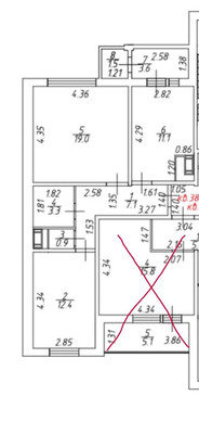Продам двухкомнатную (2-комн.) квартиру, 3-я Нововатутинская ул, 9, Десеновское п