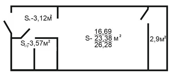 Продам однокомнатную (1-комн.) квартиру, Рождественская ул, 55к2, Анапа г