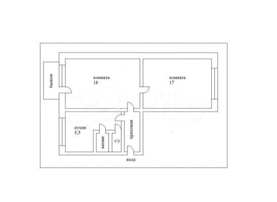 Продам двухкомнатную (2-комн.) квартиру, Подольская ул, 24а, Северово д