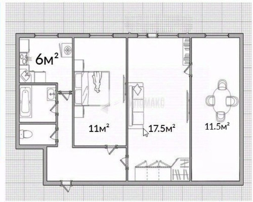 Продам трехкомнатную (3-комн.) квартиру, Фабричная ул, 4, Калининец рп