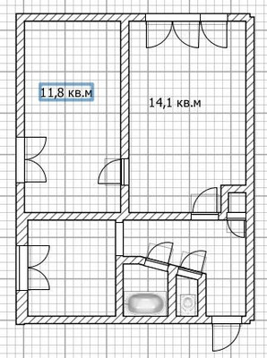 Продам двухкомнатную (2-комн.) квартиру, академика Королева ул, 10, Брянск г