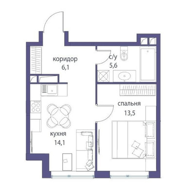 Продам однокомнатную (1-комн.) квартиру, Нижние Мнёвники ул, 7к7, Москва г