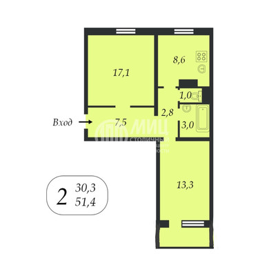 Продам двухкомнатную (2-комн.) квартиру, Ангарская ул, 17, Москва г