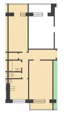 Продам двухкомнатную (2-комн.) квартиру, Комсомольская пл, 6к2, Нижний Новгород г
